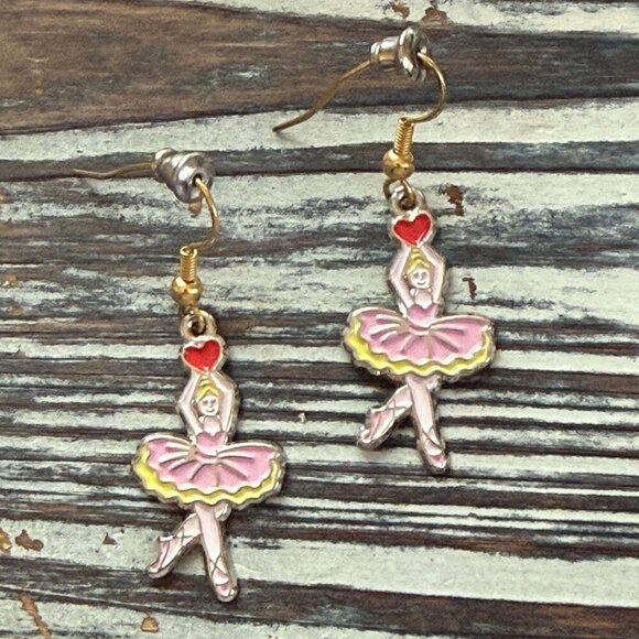 Holiday Earrings - Ladies Dancing - 12 Days of Christmas #9 - Picture 3 of 4
